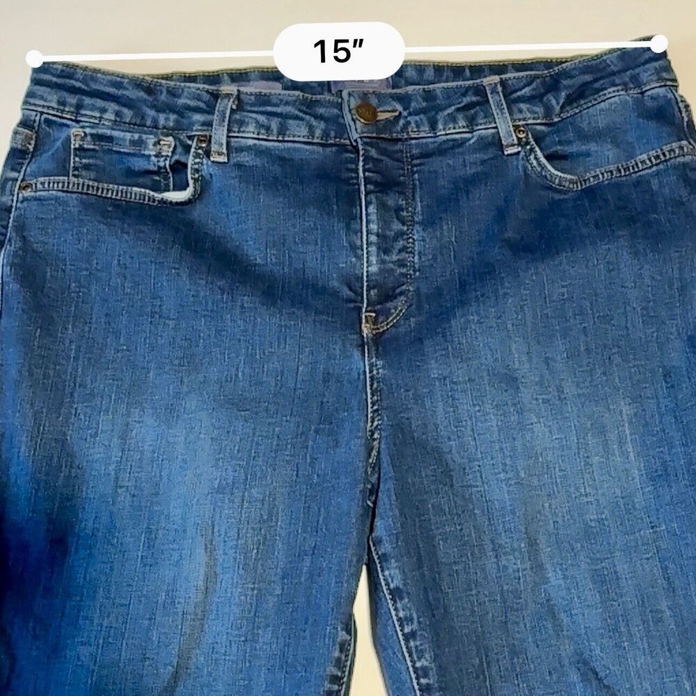 NYDJ Skinny Denim Jeans Women's Size 14 Lift Tuck Technology Medium Wash - Picture 7 of 10